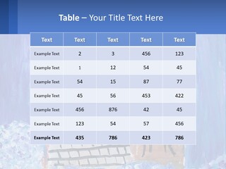 A Painting Of A House With A Cat Sitting On A Table PowerPoint Template