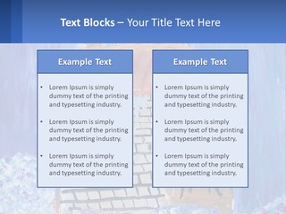 A Painting Of A House With A Cat Sitting On A Table PowerPoint Template