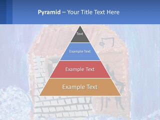 A Painting Of A House With A Cat Sitting On A Table PowerPoint Template