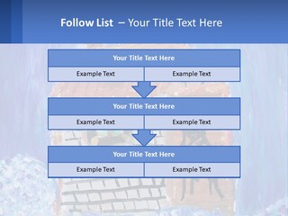 A Painting Of A House With A Cat Sitting On A Table PowerPoint Template