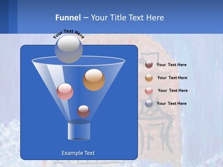 A Painting Of A House With A Cat Sitting On A Table PowerPoint Template