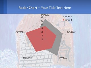 A Painting Of A House With A Cat Sitting On A Table PowerPoint Template