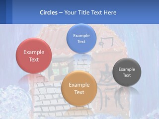 A Painting Of A House With A Cat Sitting On A Table PowerPoint Template