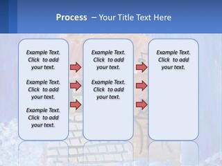 A Painting Of A House With A Cat Sitting On A Table PowerPoint Template