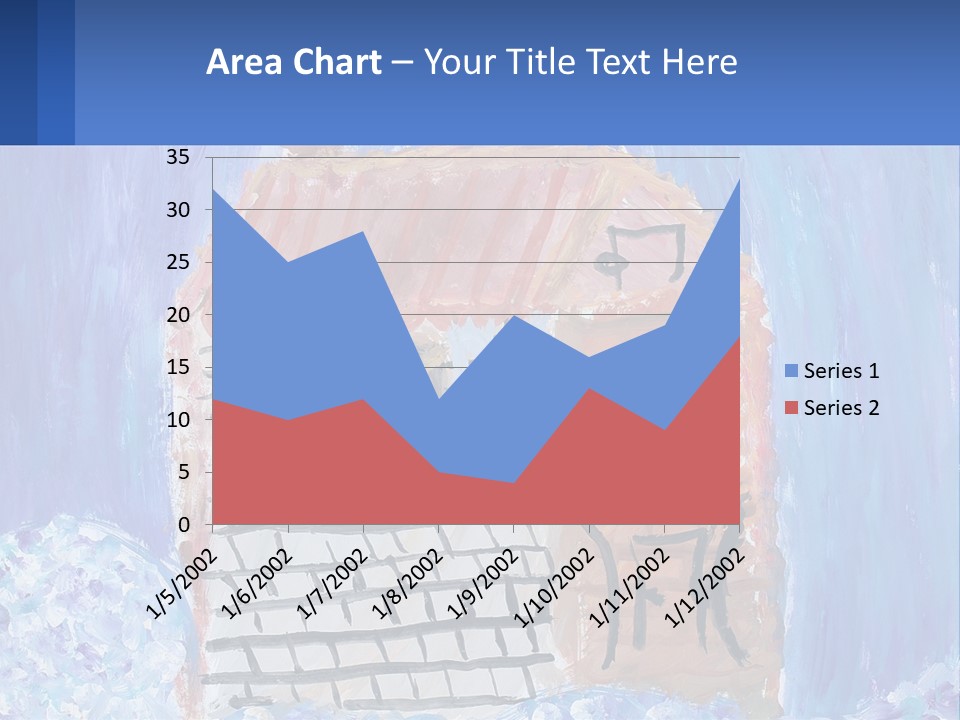 A Painting Of A House With A Cat Sitting On A Table PowerPoint Template