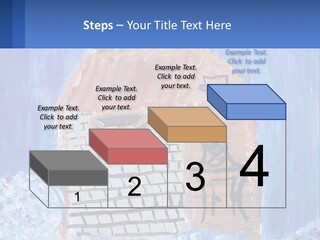 A Painting Of A House With A Cat Sitting On A Table PowerPoint Template