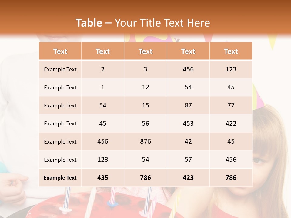A Group Of Children Standing In Front Of A Birthday Cake PowerPoint Template