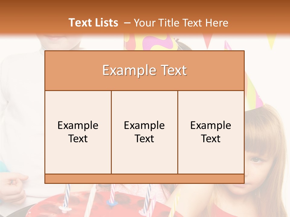 A Group Of Children Standing In Front Of A Birthday Cake PowerPoint Template