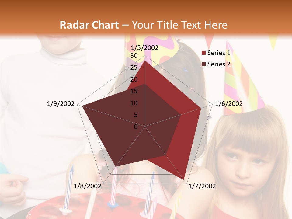 A Group Of Children Standing In Front Of A Birthday Cake PowerPoint Template