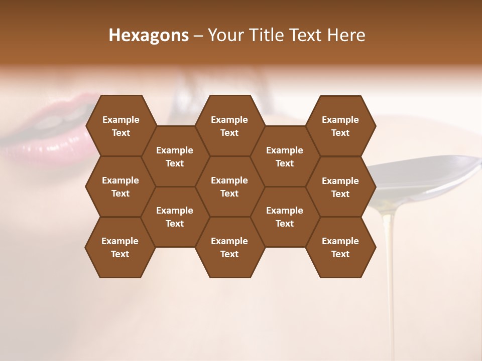 A Woman Is Holding A Spoon With Oil On It PowerPoint Template