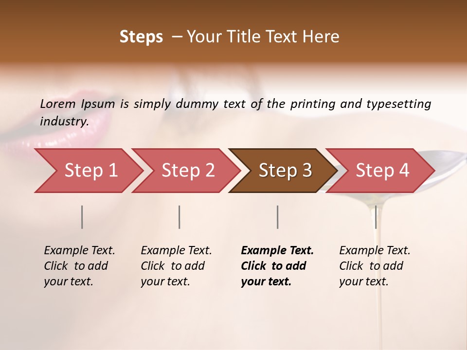 A Woman Is Holding A Spoon With Oil On It PowerPoint Template