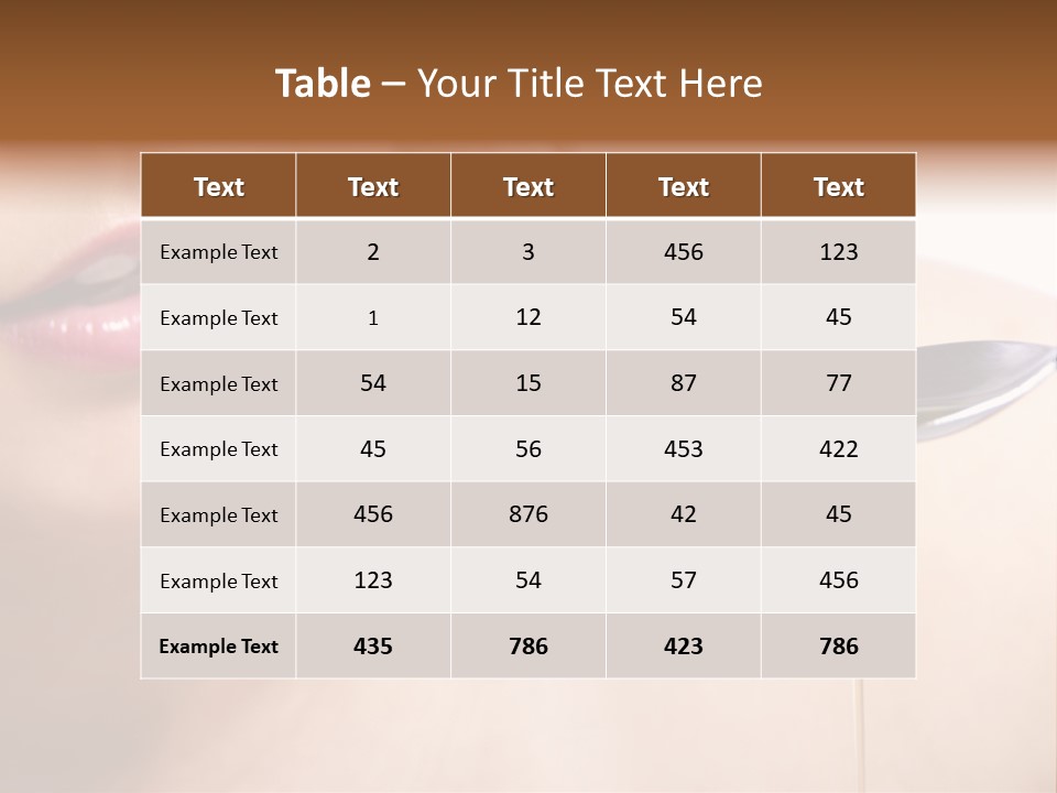 A Woman Is Holding A Spoon With Oil On It PowerPoint Template