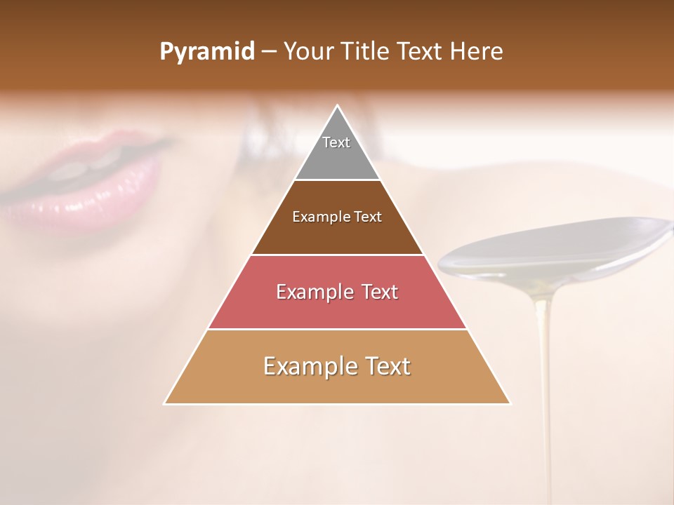 A Woman Is Holding A Spoon With Oil On It PowerPoint Template