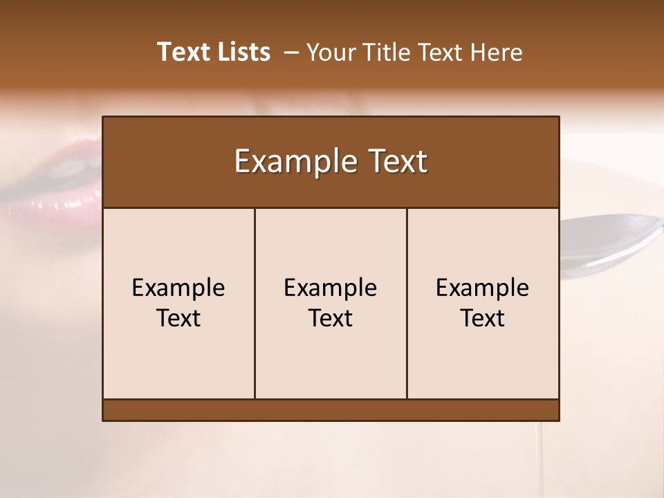 A Woman Is Holding A Spoon With Oil On It PowerPoint Template