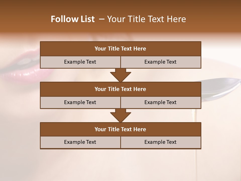 A Woman Is Holding A Spoon With Oil On It PowerPoint Template