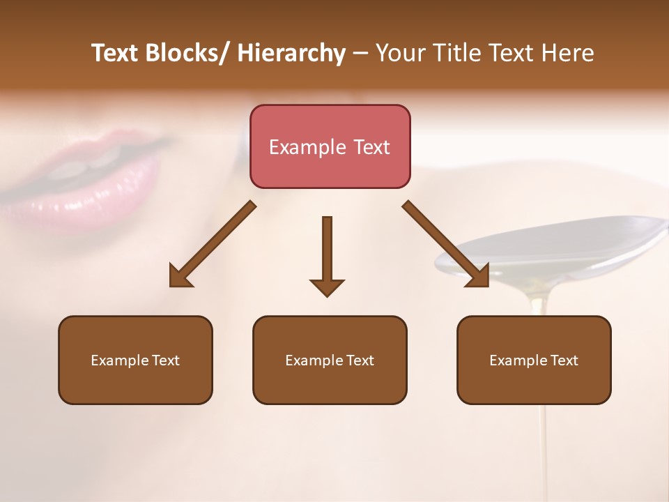 A Woman Is Holding A Spoon With Oil On It PowerPoint Template