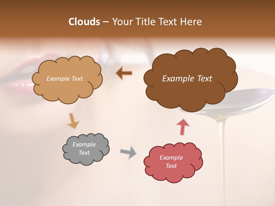 A Woman Is Holding A Spoon With Oil On It PowerPoint Template