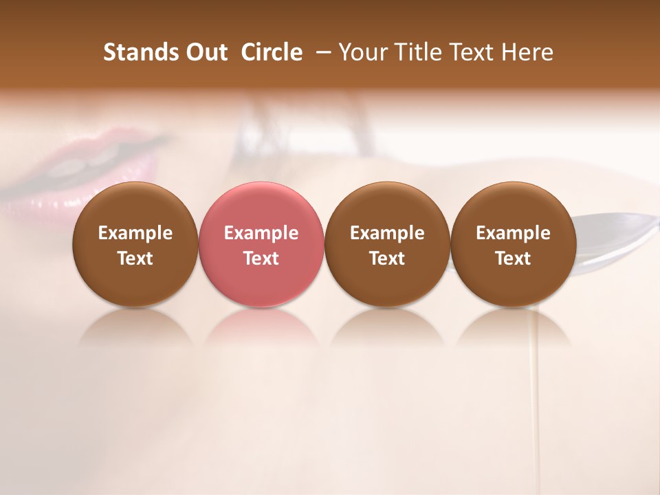 A Woman Is Holding A Spoon With Oil On It PowerPoint Template