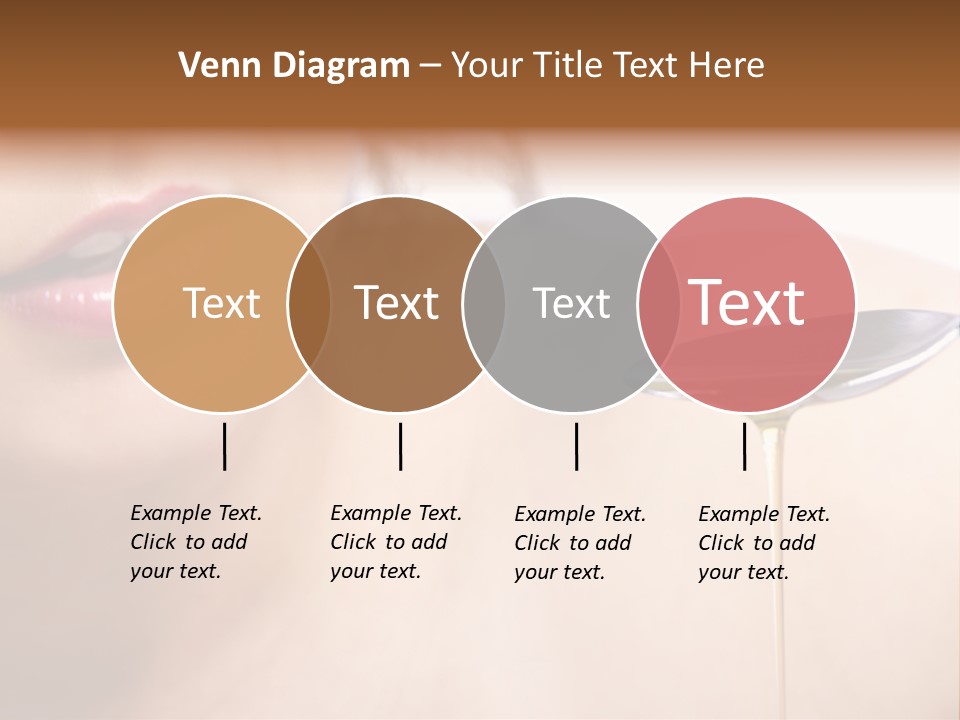 A Woman Is Holding A Spoon With Oil On It PowerPoint Template