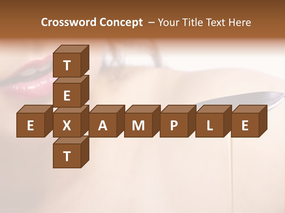 A Woman Is Holding A Spoon With Oil On It PowerPoint Template