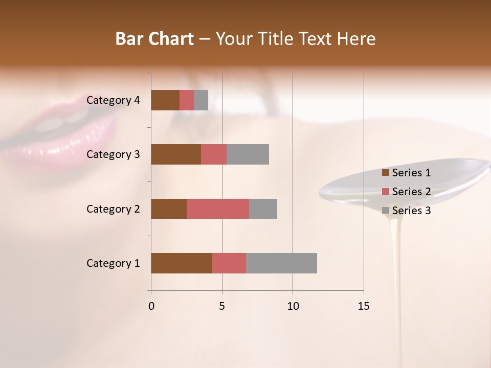 A Woman Is Holding A Spoon With Oil On It PowerPoint Template