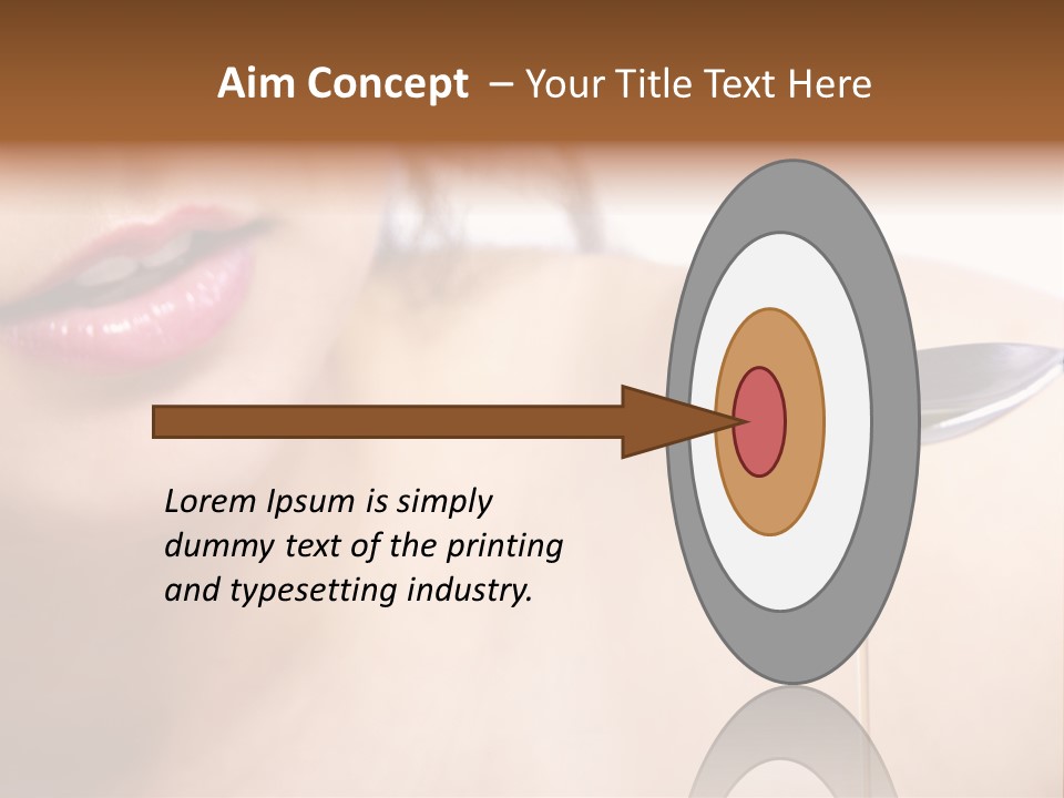 A Woman Is Holding A Spoon With Oil On It PowerPoint Template