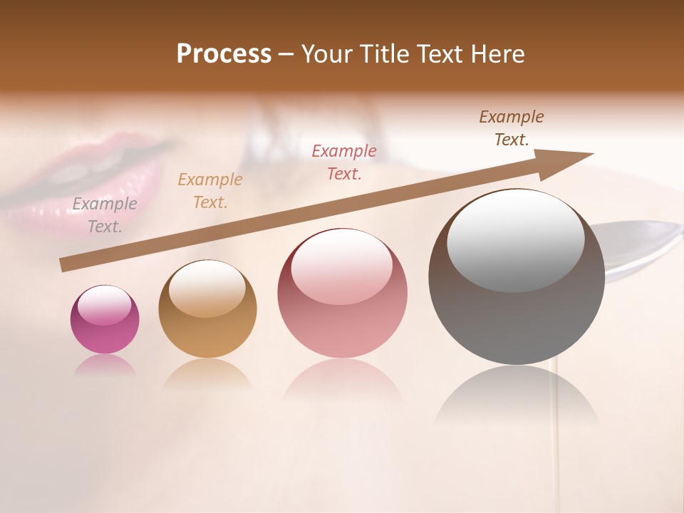 A Woman Is Holding A Spoon With Oil On It PowerPoint Template