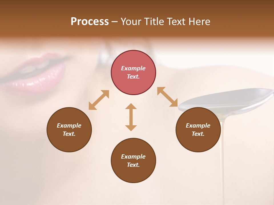 A Woman Is Holding A Spoon With Oil On It PowerPoint Template