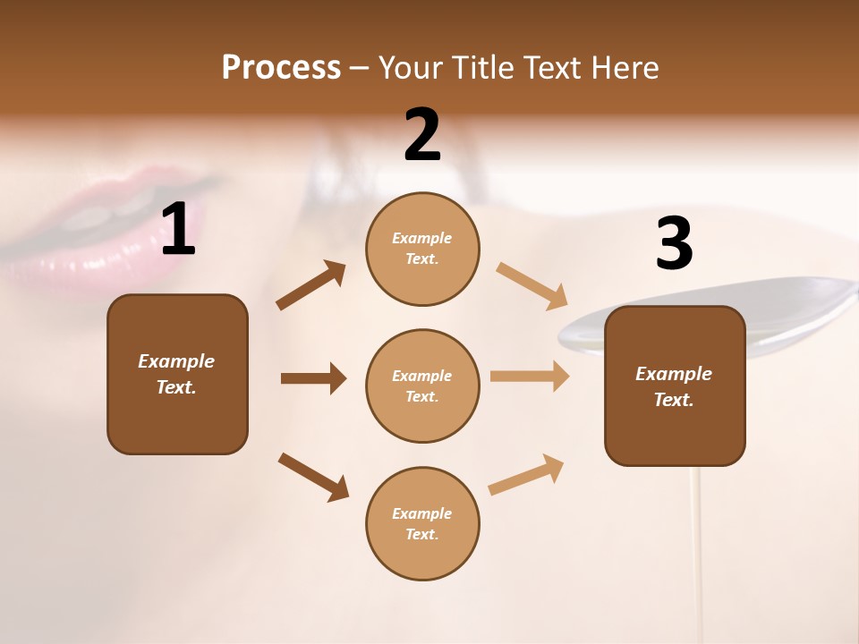 A Woman Is Holding A Spoon With Oil On It PowerPoint Template