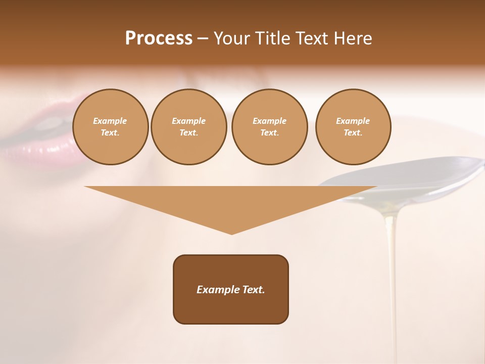 A Woman Is Holding A Spoon With Oil On It PowerPoint Template