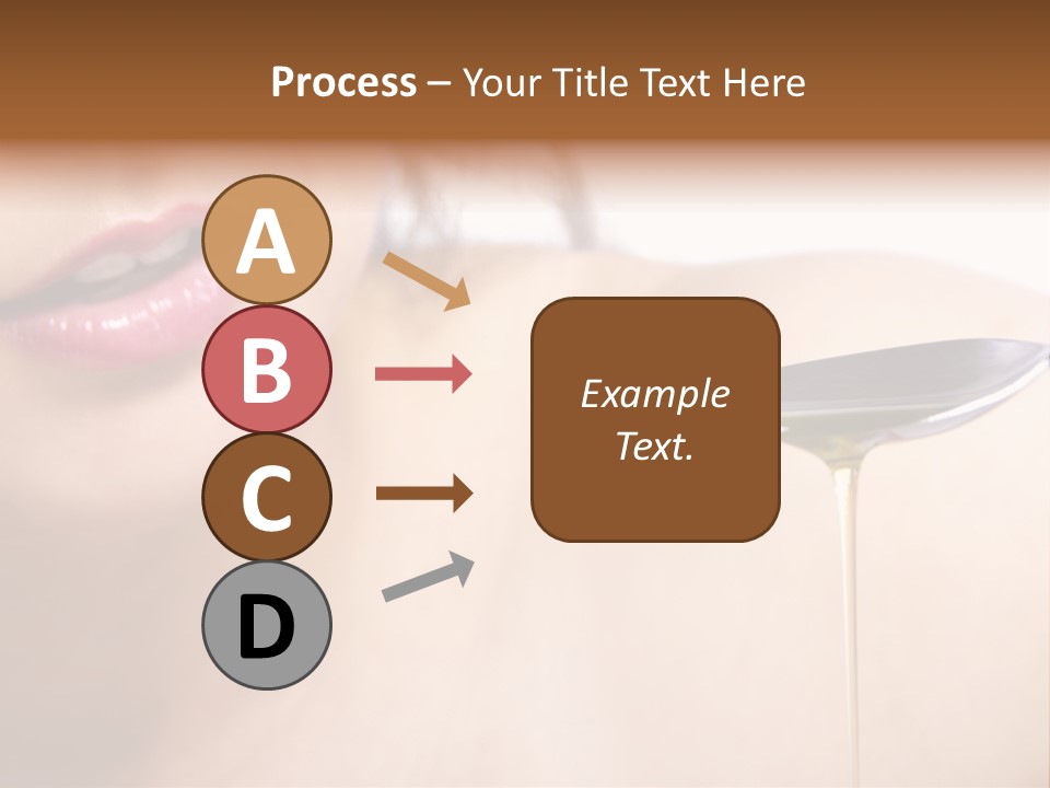 A Woman Is Holding A Spoon With Oil On It PowerPoint Template