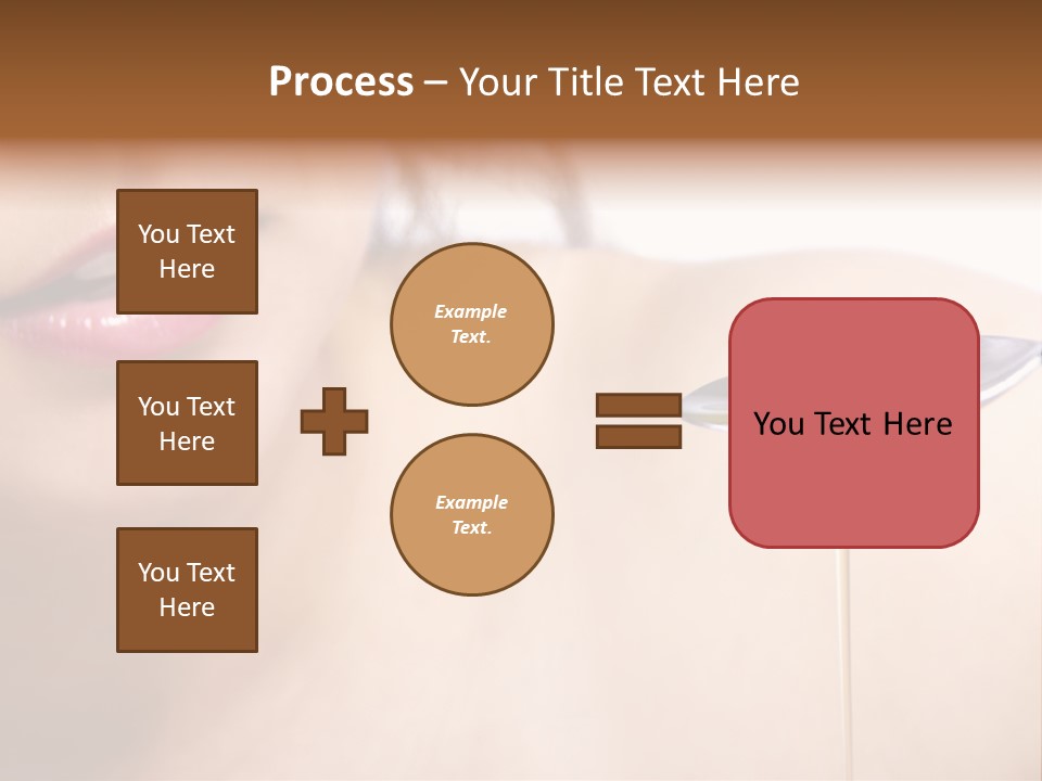 A Woman Is Holding A Spoon With Oil On It PowerPoint Template