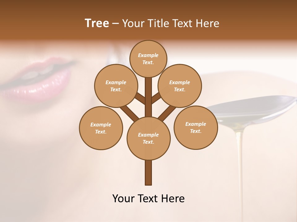 A Woman Is Holding A Spoon With Oil On It PowerPoint Template