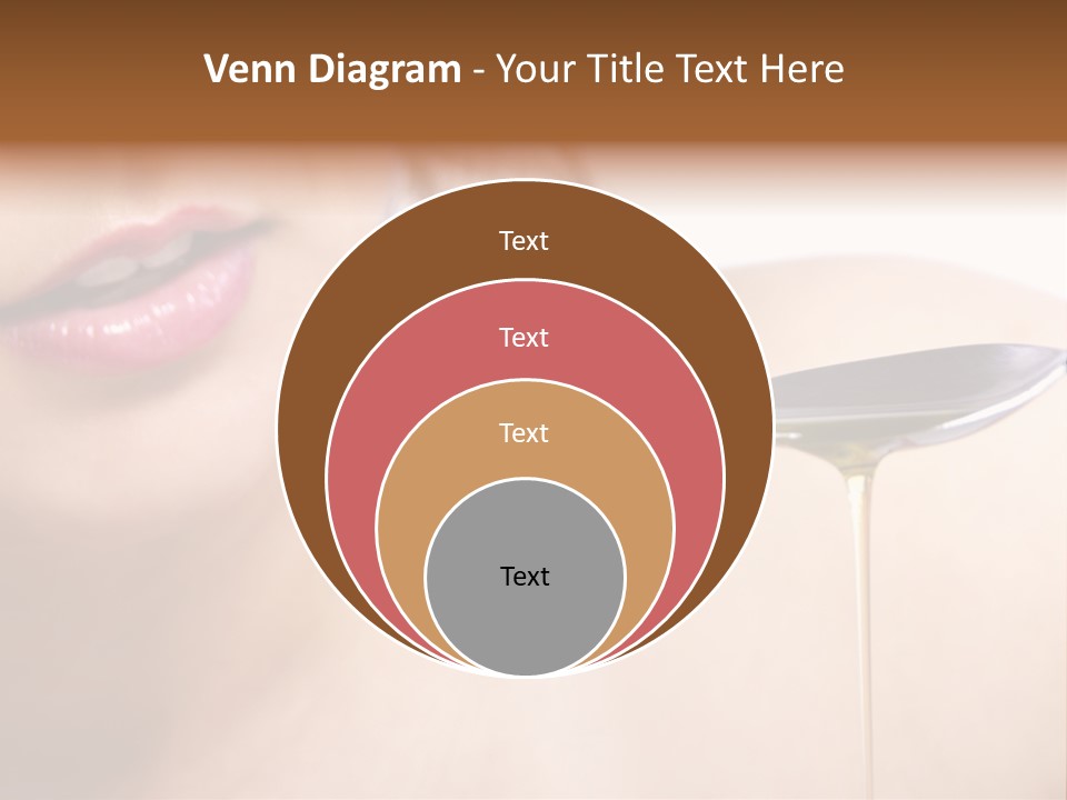 A Woman Is Holding A Spoon With Oil On It PowerPoint Template