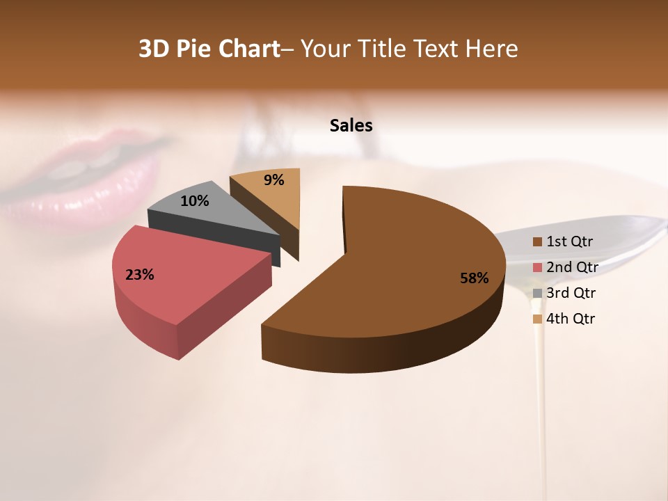 A Woman Is Holding A Spoon With Oil On It PowerPoint Template
