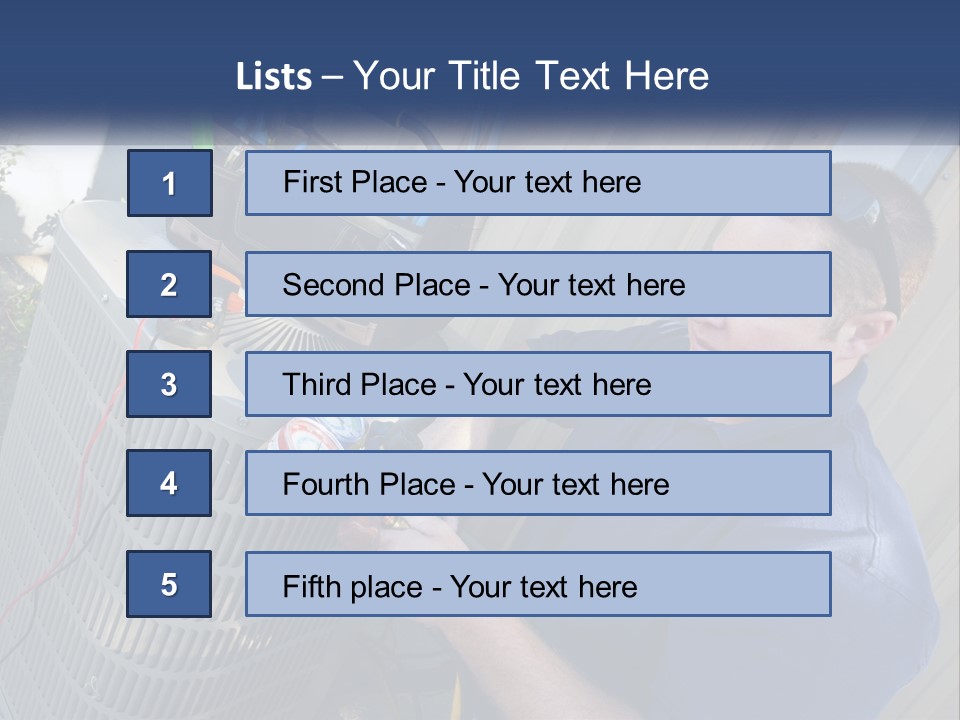 A Man Fixing An Air Conditioner With A Wrench PowerPoint Template