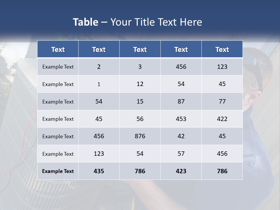 A Man Fixing An Air Conditioner With A Wrench PowerPoint Template