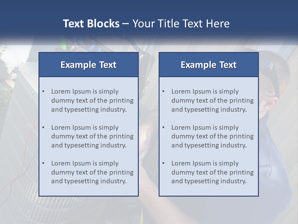 A Man Fixing An Air Conditioner With A Wrench PowerPoint Template