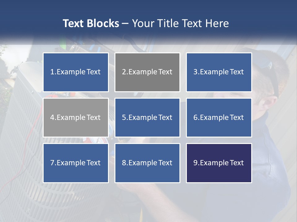 A Man Fixing An Air Conditioner With A Wrench PowerPoint Template
