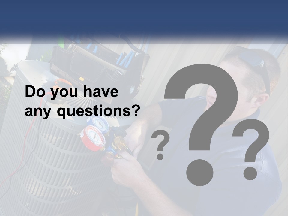 A Man Fixing An Air Conditioner With A Wrench PowerPoint Template