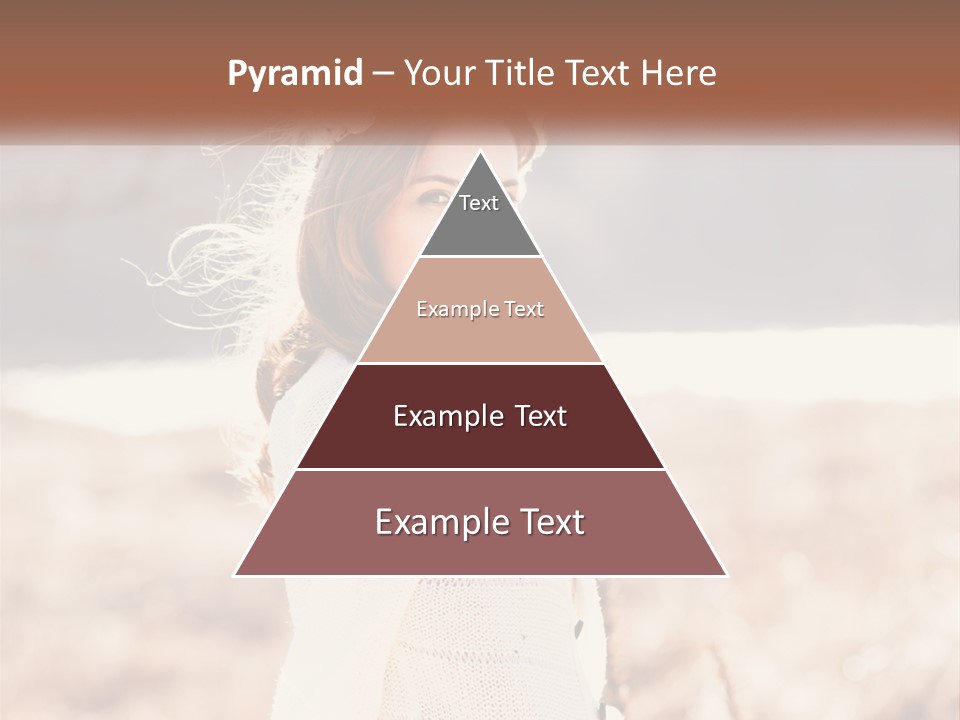 A Beautiful Woman With A Flower In Her Hair PowerPoint Template