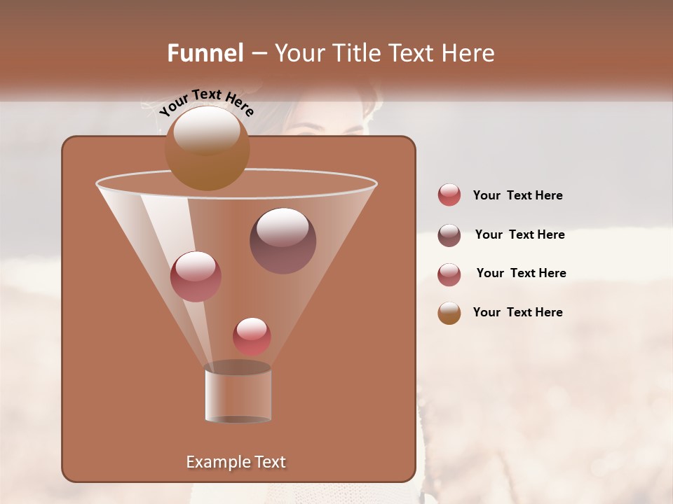 A Beautiful Woman With A Flower In Her Hair PowerPoint Template