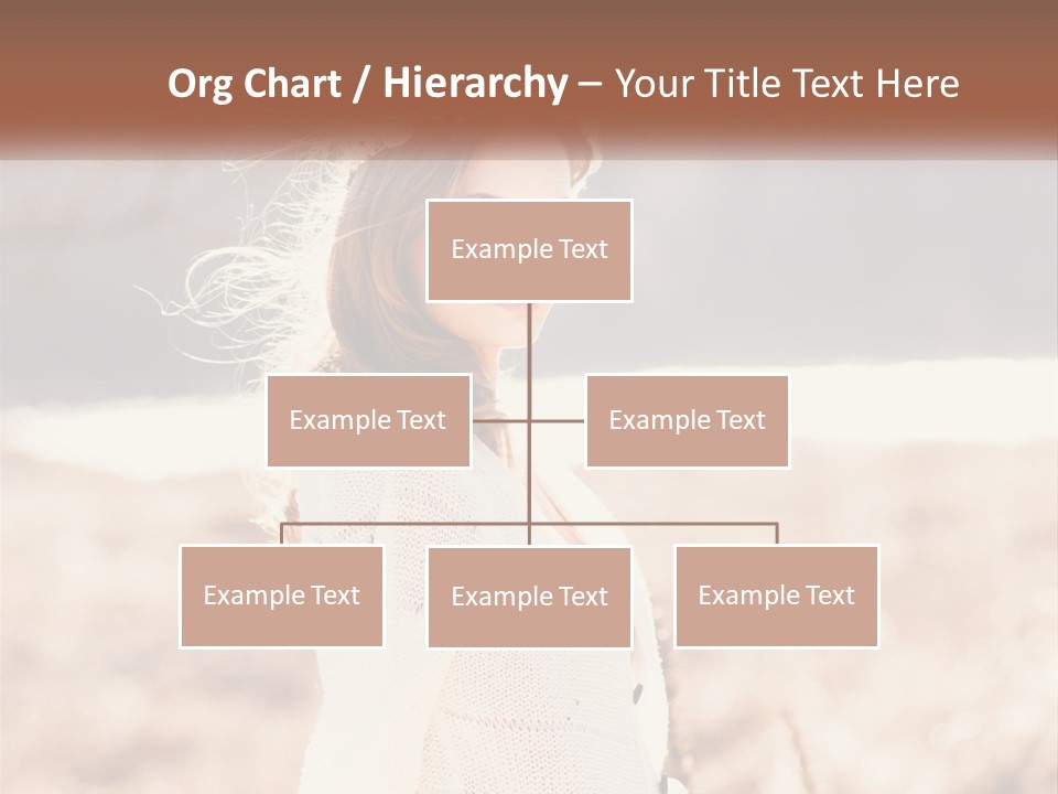 A Beautiful Woman With A Flower In Her Hair PowerPoint Template