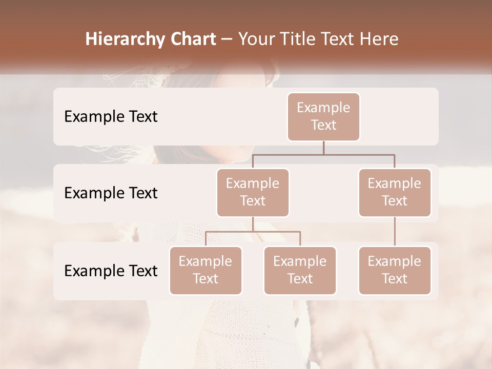 A Beautiful Woman With A Flower In Her Hair PowerPoint Template
