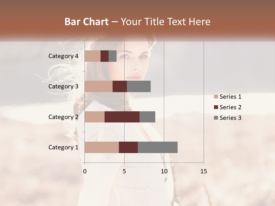 A Beautiful Woman With A Flower In Her Hair PowerPoint Template