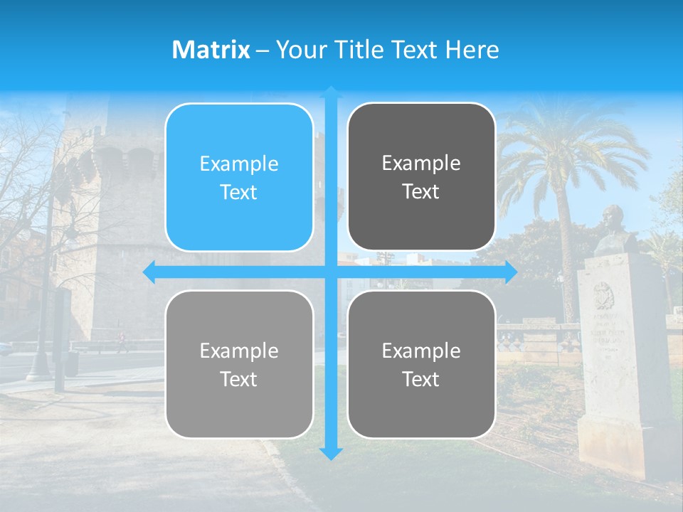 A Castle With A Flag On Top Of It PowerPoint Template