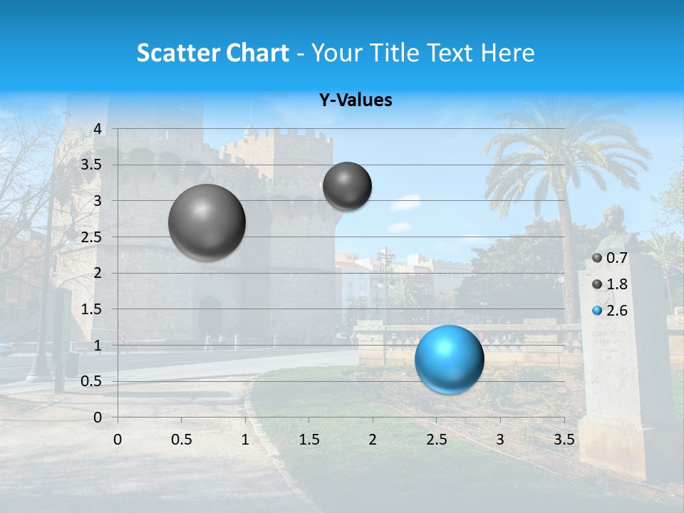 A Castle With A Flag On Top Of It PowerPoint Template