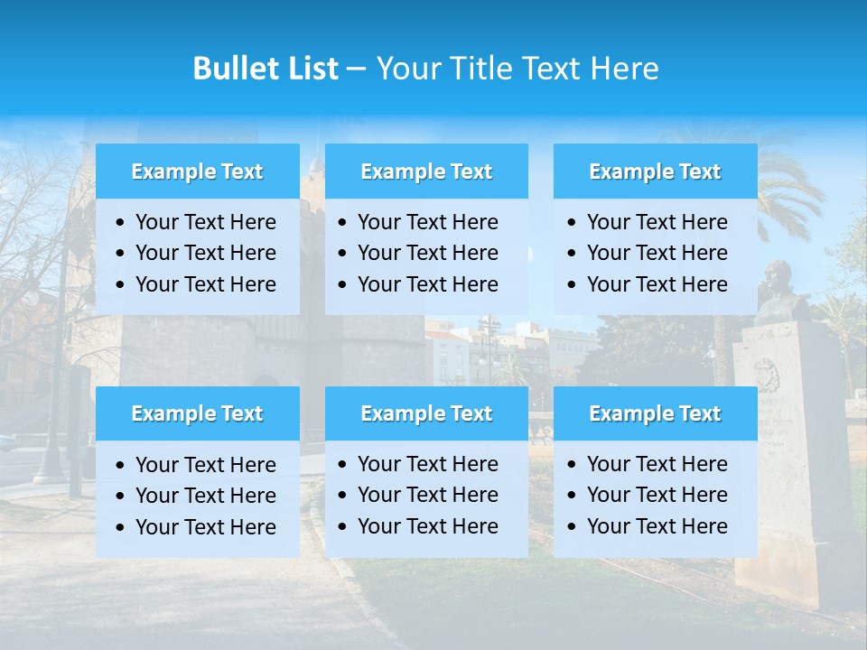 A Castle With A Flag On Top Of It PowerPoint Template