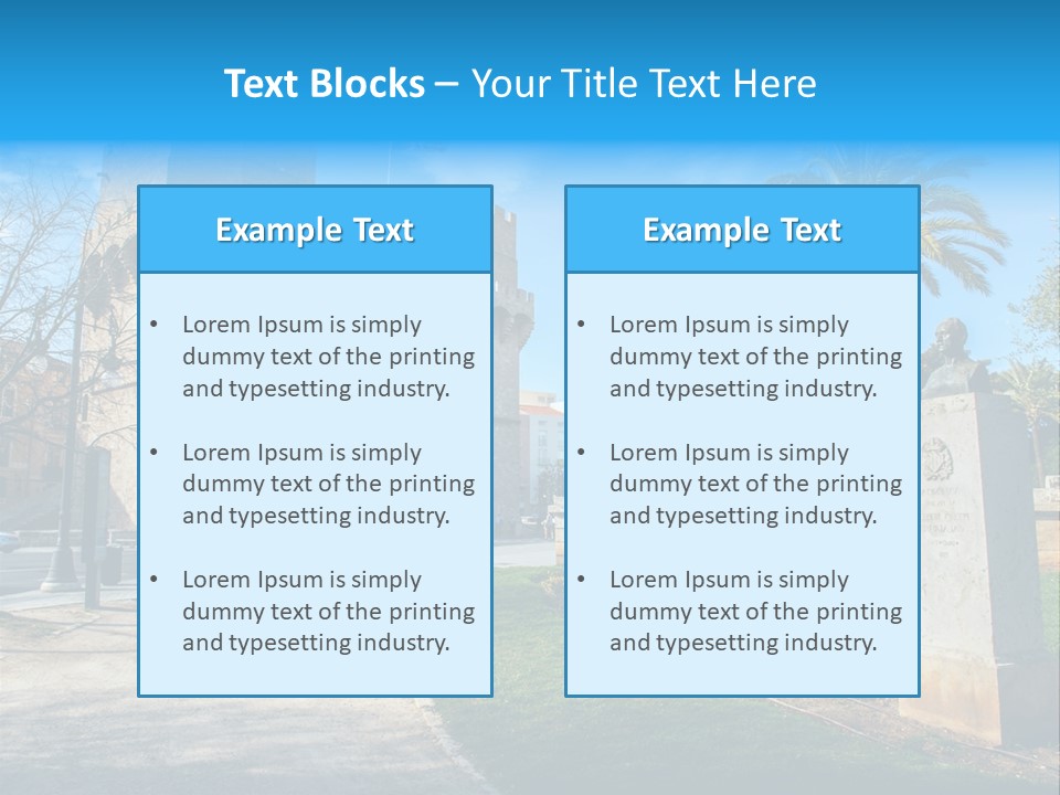 A Castle With A Flag On Top Of It PowerPoint Template