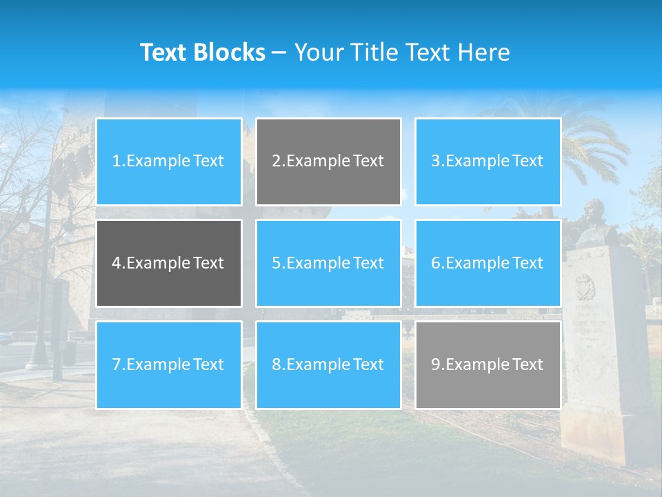 A Castle With A Flag On Top Of It PowerPoint Template